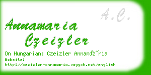 annamaria czeizler business card